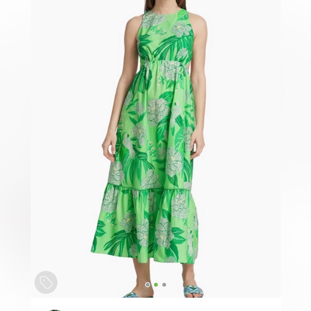 Farm Rio dewdop floral maxi dress size small